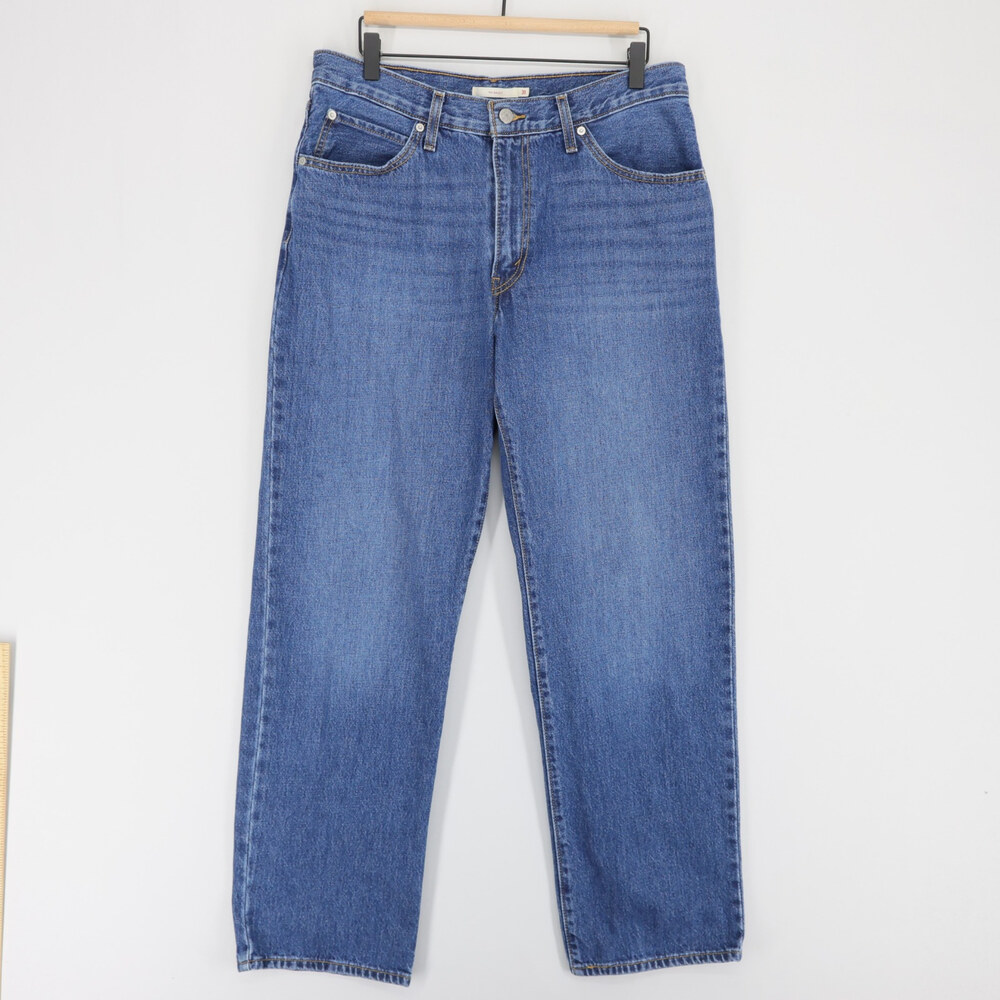 Levis 94 Baggy Jeans Womens 31x31 Blue Mid Rise Straight Leg Loose Fit Denim
